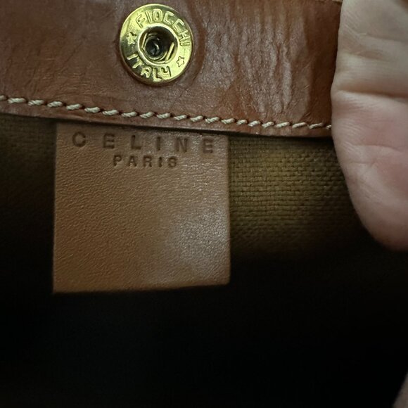 Celine Monogram Macadam Flat Shopper Tote Bag - Picture 2 of 9